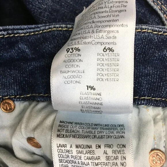 MOTHER Girl Crush Wash The Looker Ankle Fray Hem 5 Pocket Logo Hardware Jeans - Picture 5 of 16